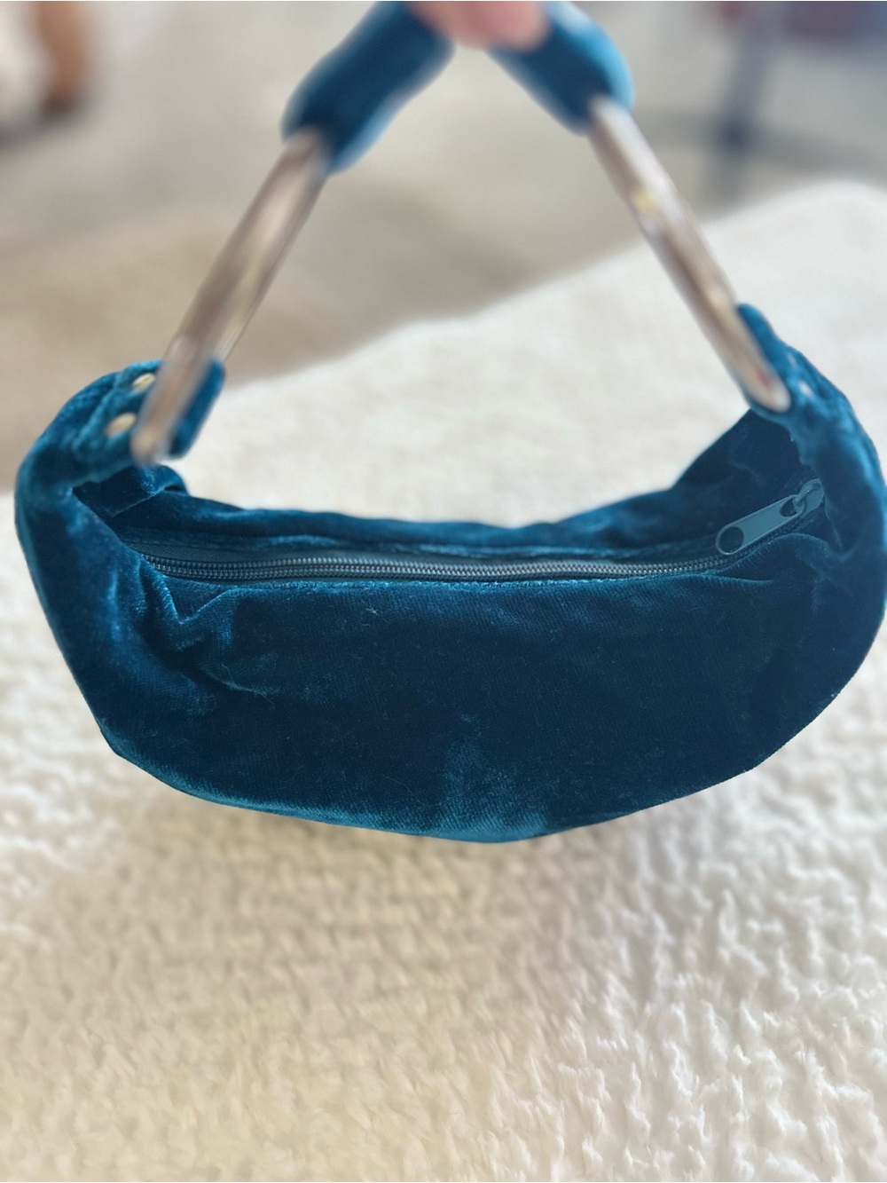 Velvet Teal Women's evening bag clutch